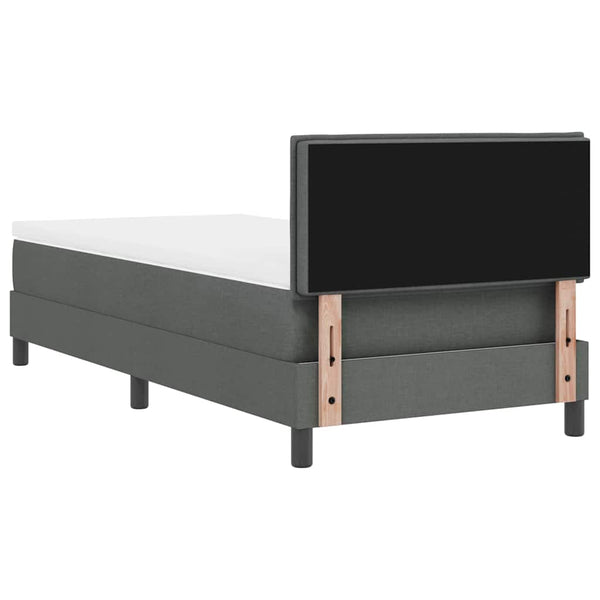 Boxspringbett mit LED Dunkelgrau 90x190 cm