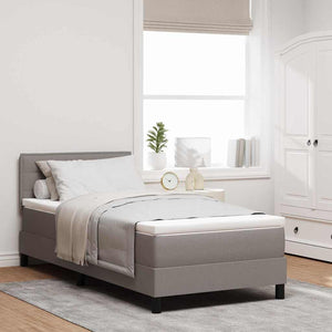 Boxspringbett mit LED Taupe 90x200 cm