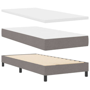 Boxspringbett mit LED Taupe 90x200 cm