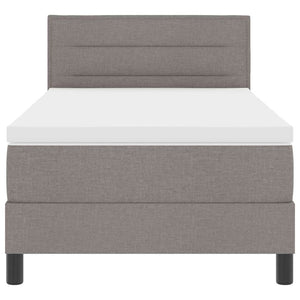 Boxspringbett mit LED Taupe 90x200 cm