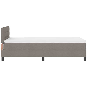 Boxspringbett mit LED Taupe 90x200 cm