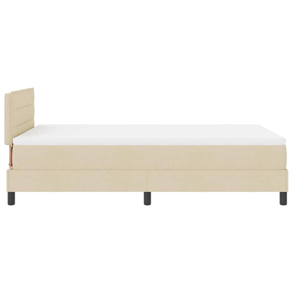 Boxspringbett mit Matratze Creme 120x190 cm