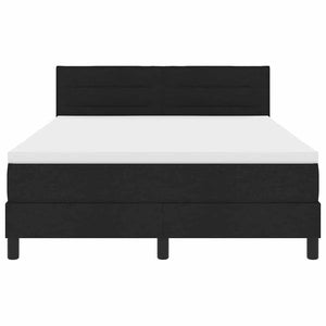 Boxspringbett mit LED Schwarz 140x190 cm