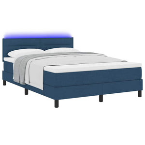 Boxspringbett mit LED Blau 160x200 cm