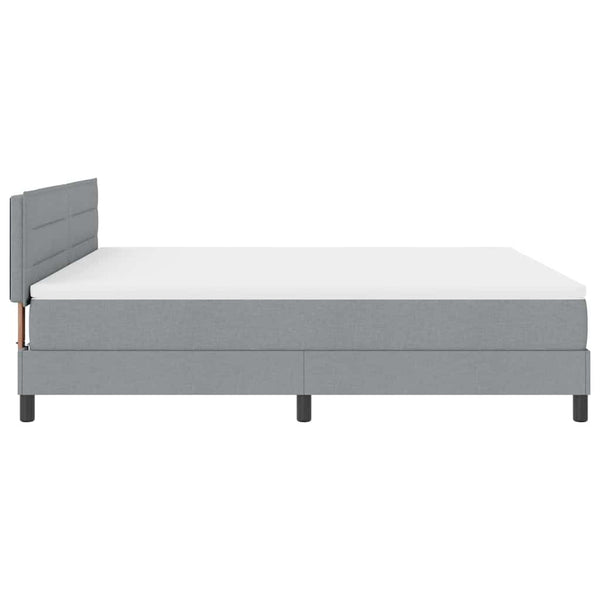 Boxspringbett mit LED Hellgrau 180x200 cm