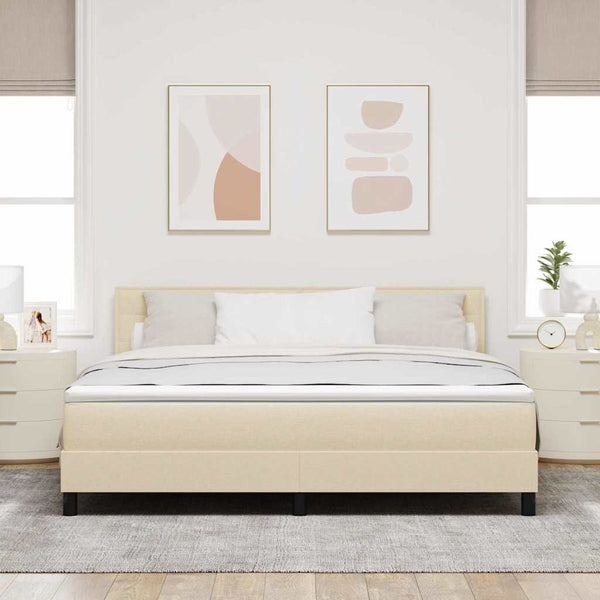 Boxspringbett mit LED Creme 180x200 cm