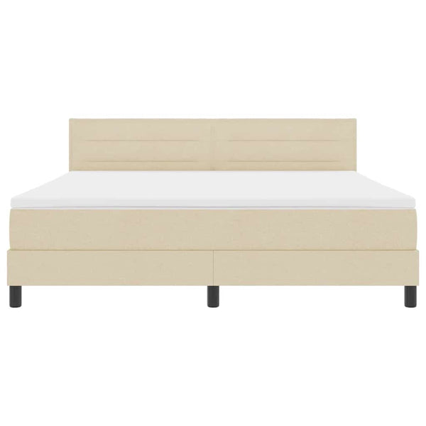 Boxspringbett mit LED Creme 180x200 cm