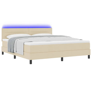 Boxspringbett mit LED Creme 180x200 cm