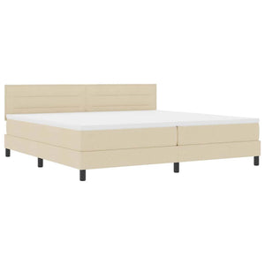 Boxspringbett mit LED Creme 200x200 cm