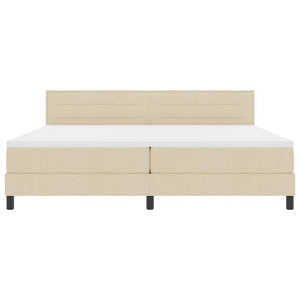 Boxspringbett mit LED Creme 200x200 cm