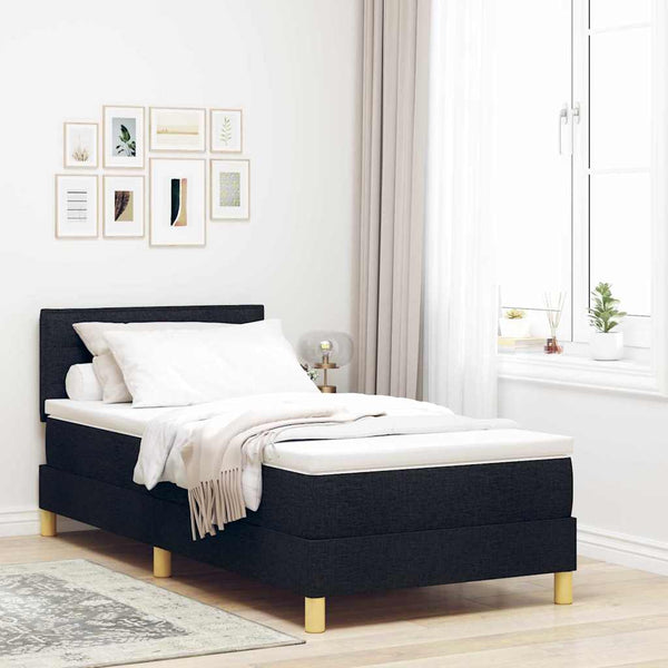 LED Boxspringbett 80x200 cm Schwarz