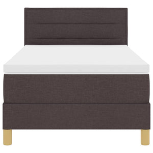 LED Boxspringbett Dunkelbraun 80x200 cm