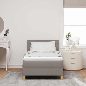 LED Boxspringbett Taupe 80x200 cm