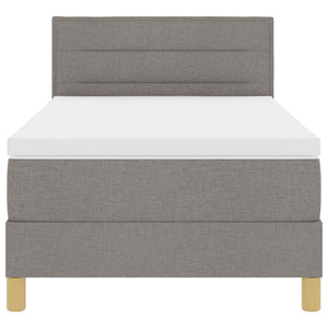LED Boxspringbett Taupe 80x200 cm