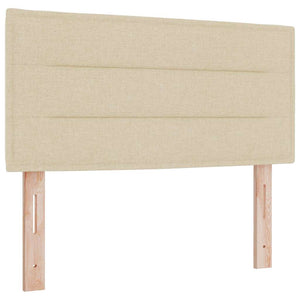 LED Boxspringbett Creme 80x200 cm