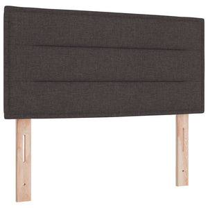 LED Boxspringbett Dunkelbraun 90x200 cm