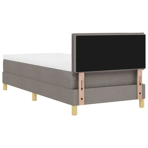 LED Boxspringbett Taupe 90x200 cm