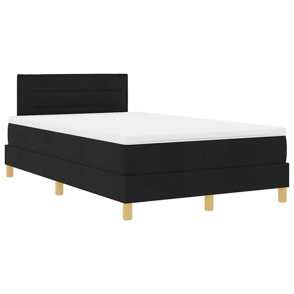 LED Boxspringbett Schwarz 120x190 cm
