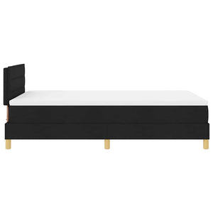 LED Boxspringbett Schwarz 120x190 cm