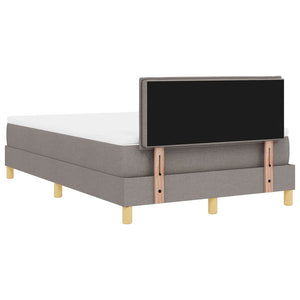 LED Boxspringbett Taupe 120x190 cm