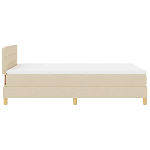 LED Boxspringbett Creme 120x190 cm