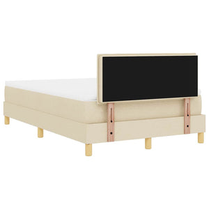 LED Boxspringbett Creme 120x200 cm