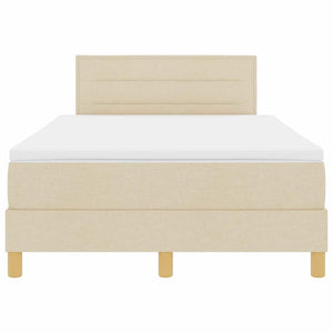 LED Boxspringbett Creme 120x200 cm