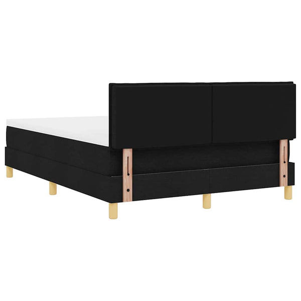 LED Boxspringbett Schwarz 140x190 cm