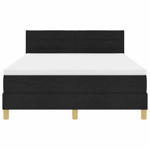 LED Boxspringbett Schwarz 140x190 cm