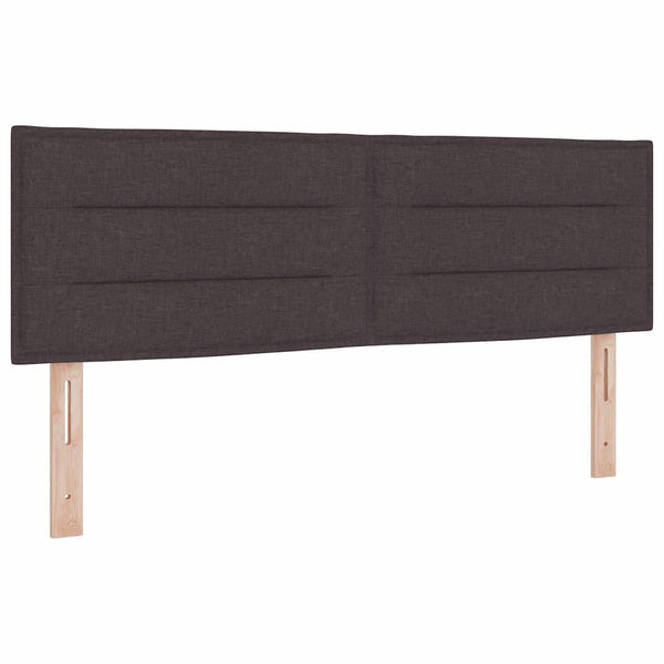 LED Boxspringbett Dunkelbraun 140x190 cm
