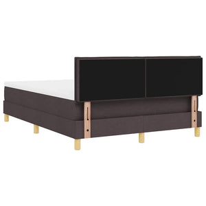 LED Boxspringbett Dunkelbraun 140x190 cm