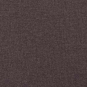 vidaXL Lit coffre à LED avec tête de lit Tissu marron foncé 140 x 200 cm
