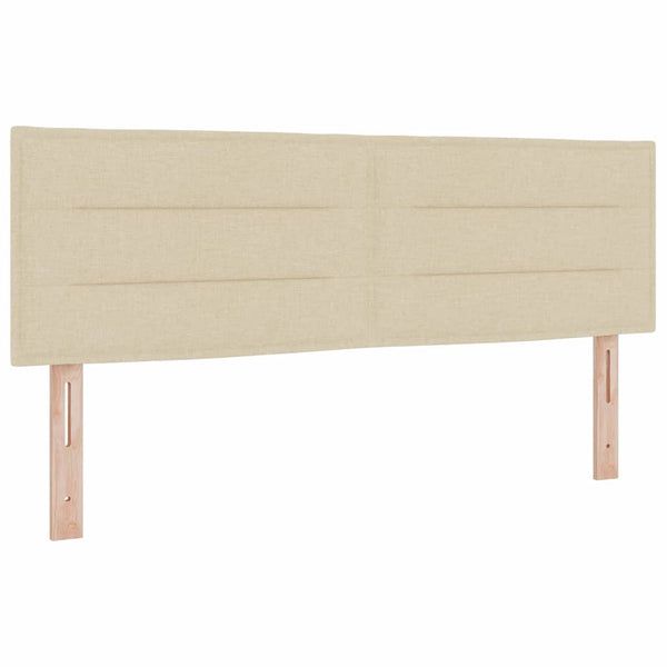 LED Boxspringbett Creme 140x200 cm