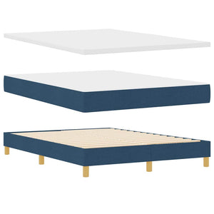 LED Boxspringbett Blau 140x200 cm