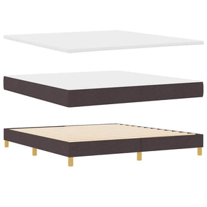 LED Boxspringbett Dunkelbraun 180x200 cm