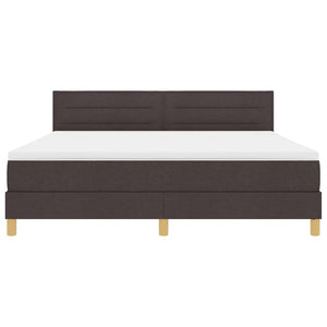 LED Boxspringbett Dunkelbraun 180x200 cm