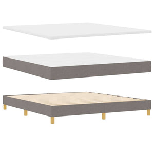 LED Boxspringbett Taupe 180x200 cm