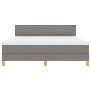 LED Boxspringbett Taupe 180x200 cm