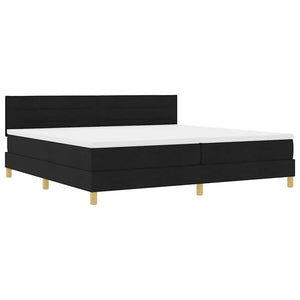 LED Boxspringbett Schwarz 200x200 cm