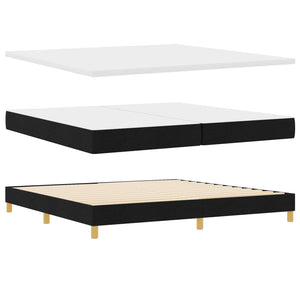 LED Boxspringbett Schwarz 200x200 cm