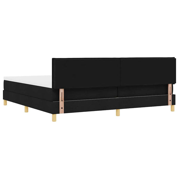 LED Boxspringbett Schwarz 200x200 cm