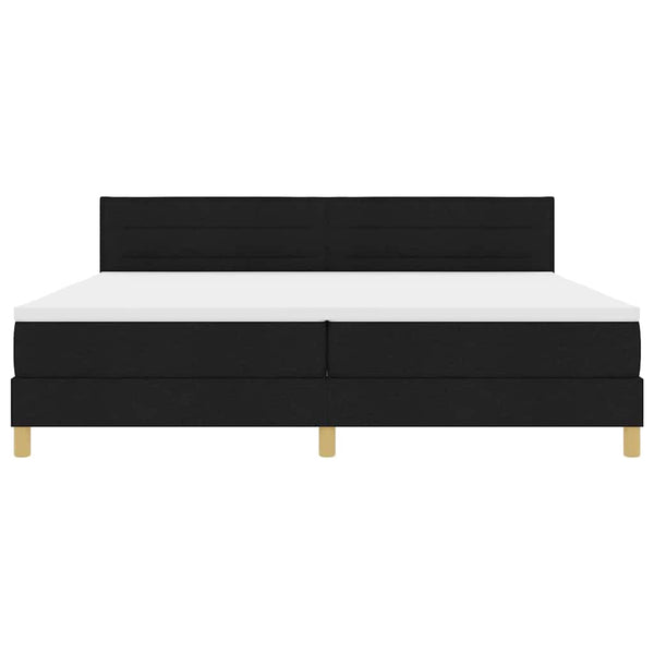 LED Boxspringbett Schwarz 200x200 cm