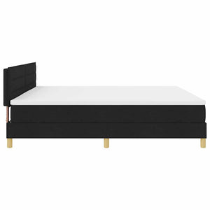 LED Boxspringbett Schwarz 200x200 cm