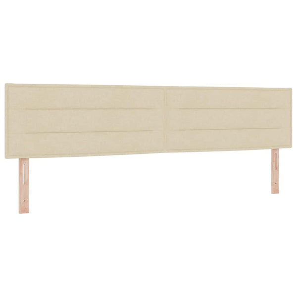 LED Boxspringbett Creme 200x200 cm