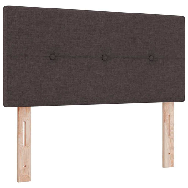 LED Boxspringbett Dunkelbraun 90x200 cm