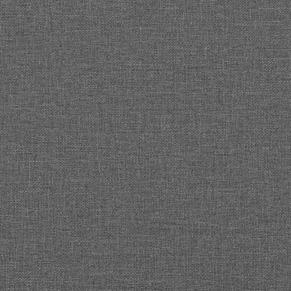 vidaXL Lit coffre à LED avec oreiller, gris foncé, 100 x 200 cm, tissu