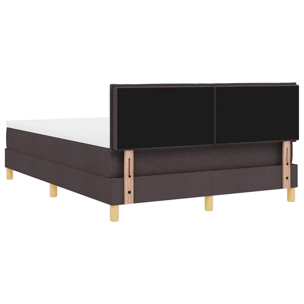 LED Boxspringbett Dunkelbraun 140x200 cm