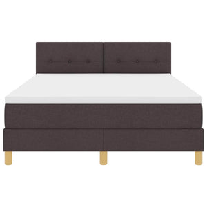 LED Boxspringbett Dunkelbraun 140x200 cm
