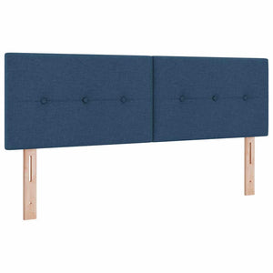 LED Boxspringbett Blau 140x200 cm