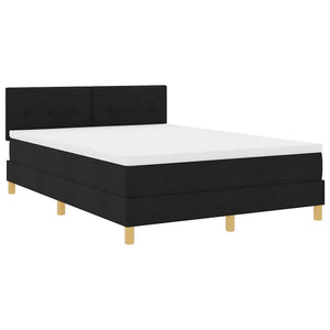LED Boxspringbett Schwarz 160x200 cm